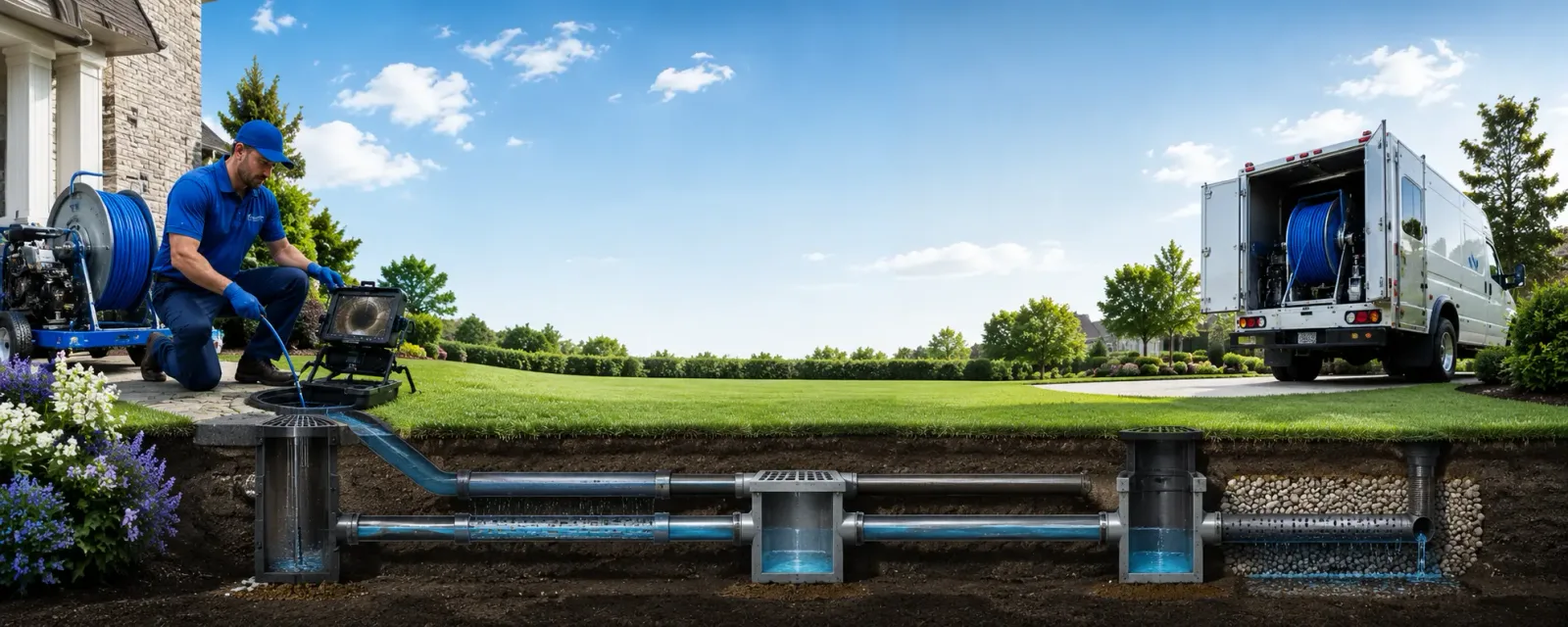 Outdoor drain cleaning information for Baker, CA
